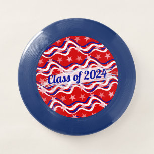 Personalized Patriotic Red White Blue Stars Stripe Wham-O Frisbee