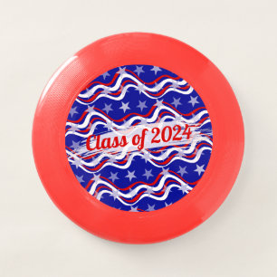 Personalized Patriotic Red White Blue Stars Stripe Wham-O Frisbee