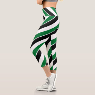 Personalized Patriotic United Arab Emirates Flag Capri Leggings