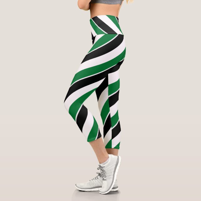 Personalized Patriotic United Arab Emirates Flag  Capri Leggings (Left)
