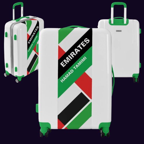 Personalized Patriotic United Arab Emirates Flag Luggage