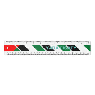 Personalized Patriotic United Arab Emirates Flag Ruler