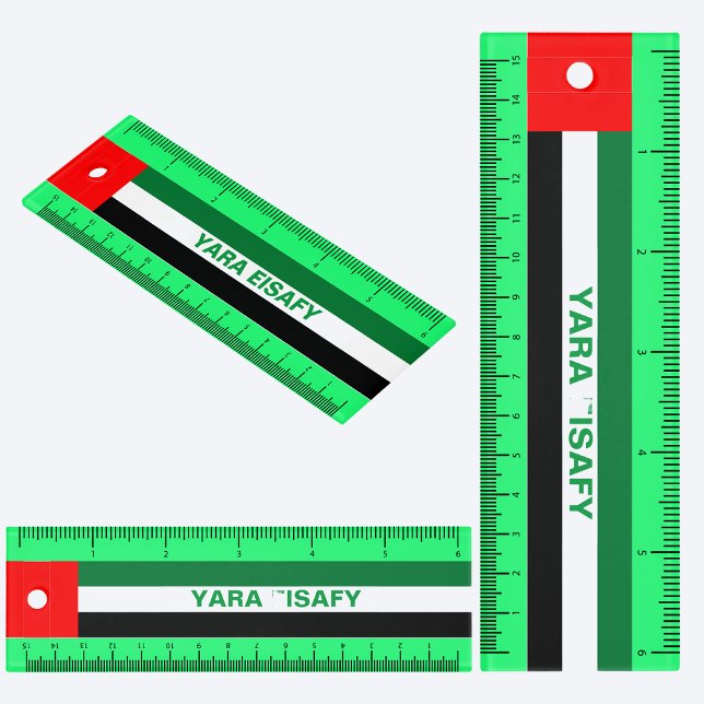 Personalized Patriotic United Arab Emirates Flag Ruler (Creator Uploaded)