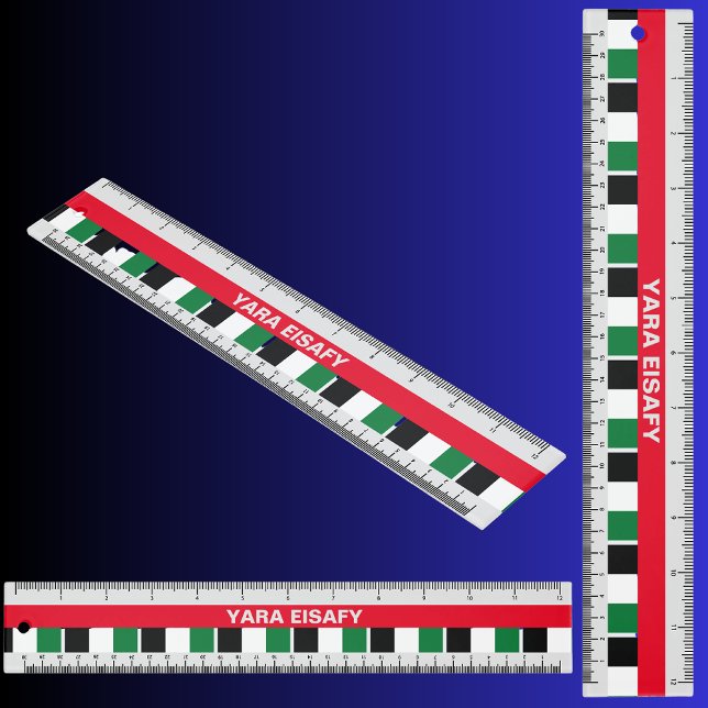 Personalized Patriotic United Arab Emirates Flag Ruler (Creator Uploaded)