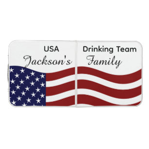  Personalized Patriotic usa drinking 4th of July  Beer Pong Table