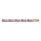 Personalized | Patriotic | USA Flag Pencil (Back)