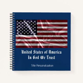 Personalized Patriotic USA Flag Red White and Blue