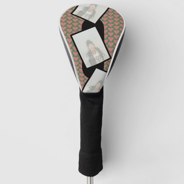 Personalized Pattern Golf Head Cover with Photos (Front)