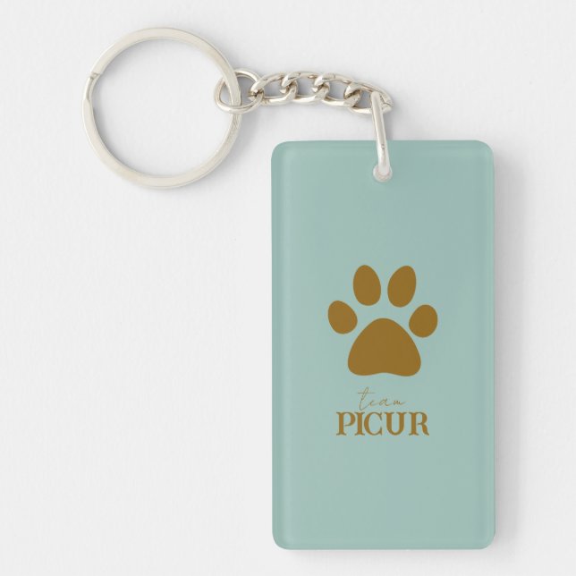 Personalized Paw Keychain (Front)