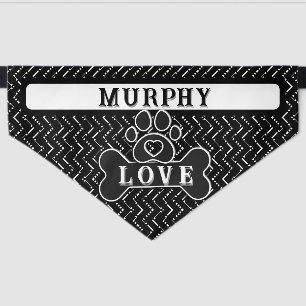 Personalized /Paw Print Pet Bandana Collar