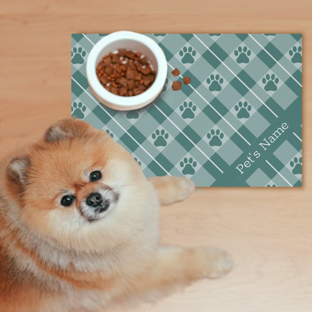 Personalized Paw Print Pet Laminated Placemat (Creator Uploaded)
