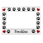 Personalized Paw Prints Heart Magnetic Photo Frame