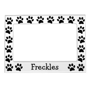 Personalized Paw Prints Magnetic Photo Frame