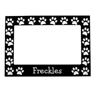 Personalized Paw Prints Magnetic Photo Frame