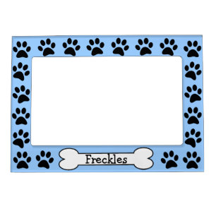 Personalized Paw Prints Magnetic Photo Frame