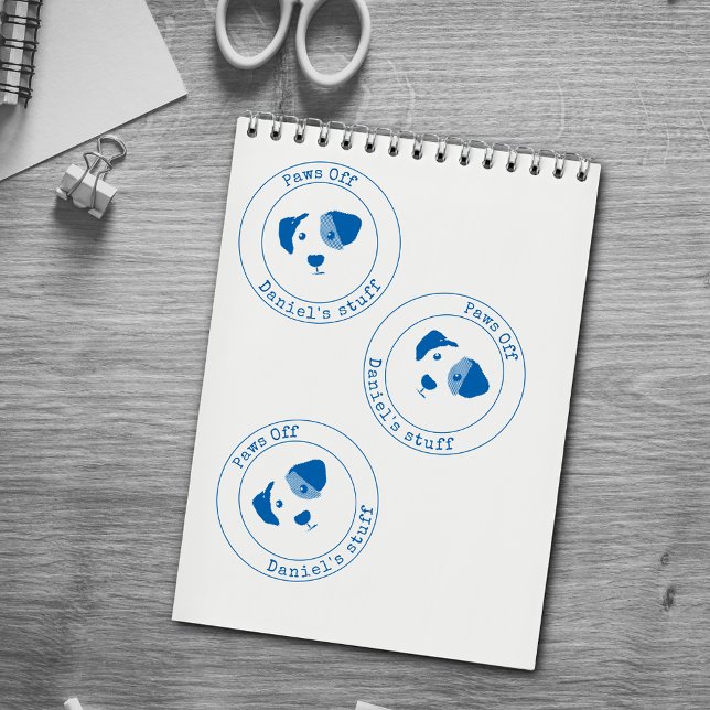 Personalized Paws Off My Things self-inking stamp (Creator Uploaded)