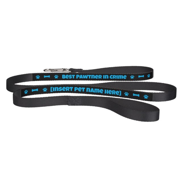 Personalized Pawtner in Crime Leash (Full)