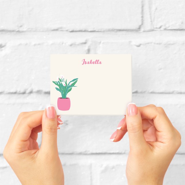 Personalized Peace Lily Sticky Notes (Creator Uploaded)