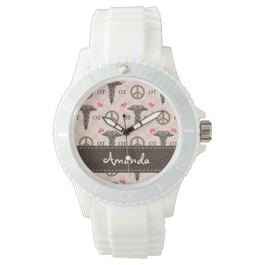 Personalized Peace Love Occupational Therapy Watch