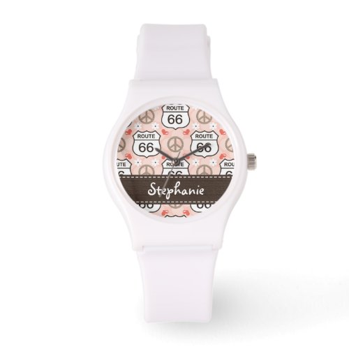 Personalized Peace Love Road Trip Watch