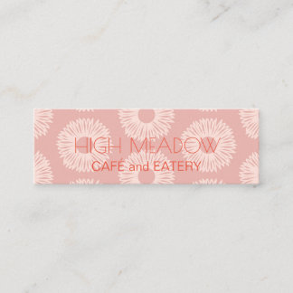 Personalized "Peach Blooms" Instagram Mini Business Card