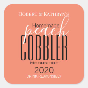 Personalized "Peach Cobbler" Label