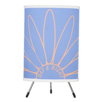 Personalized Peach Daisy Flower Rock Blue Nursery
