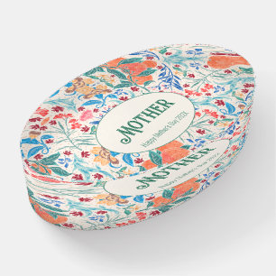 Personalized Peach Floral and Fruit Paperweight