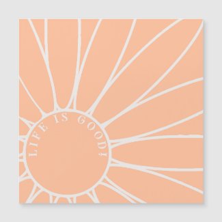 Personalized Peach Fuzz Daisy Flower