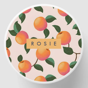 Personalized Peach Pattern Cute Peaches Mini Candle Favors