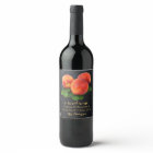 Personalized Peaches Sweet Teacher Wine Label