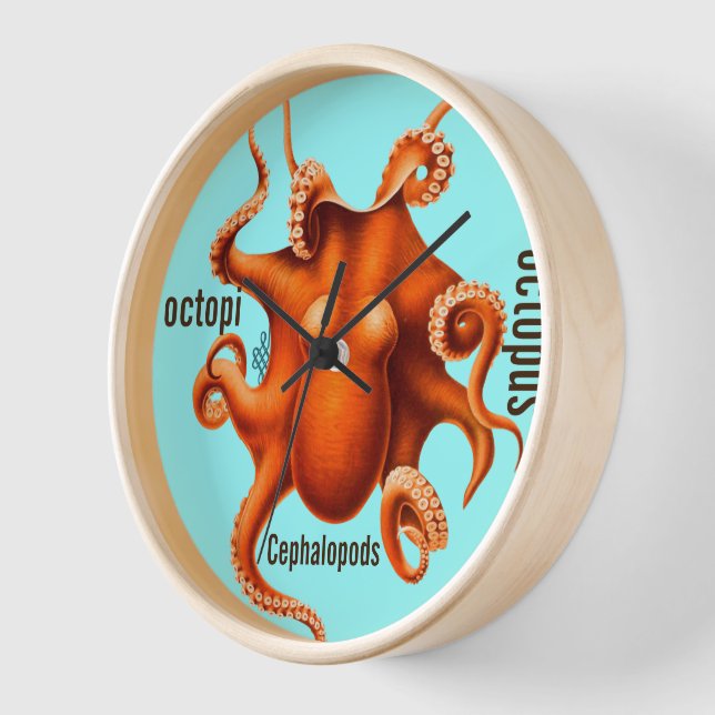 Personalized Peacock Chandelier Clock (Angle)