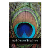 Personalized Peacock Feather Cards (Front)