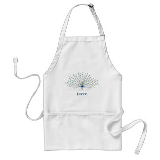 Personalized Peacock Name Aprons