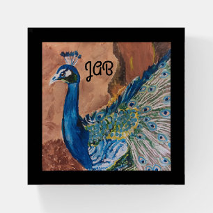 Personalized - Peacock - Paperweight