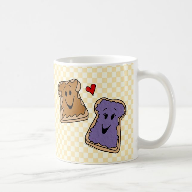 Personalized Peanut Butter and Jelly Coffee Mug (Right)