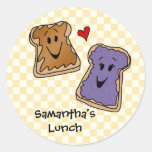 Personalized Peanut Butter and Jelly Sticker