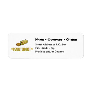 Personalized Peanut Label