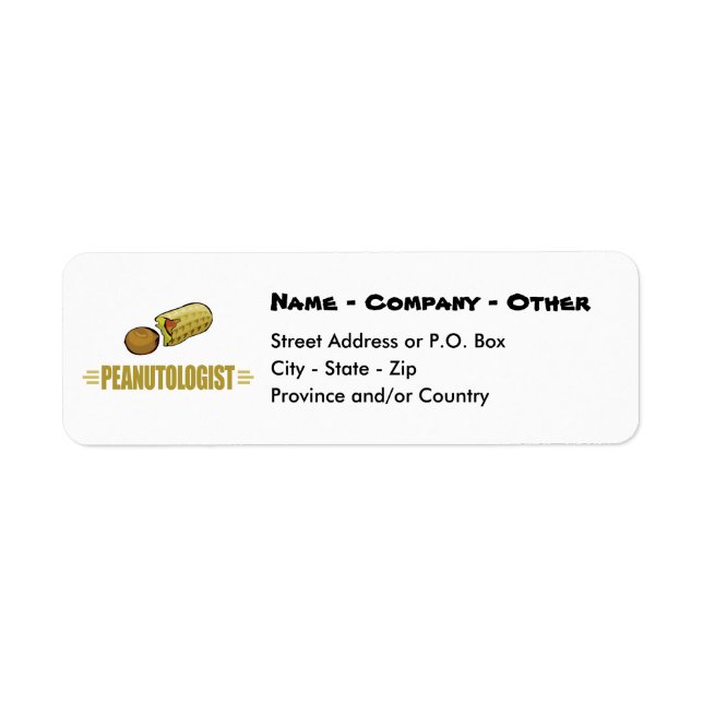 Personalized Peanut Label (Front)