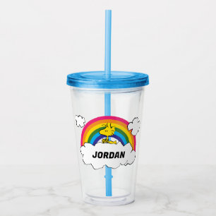 Personalized Peanuts Woodstock   Add Your Name Acrylic Tumbler