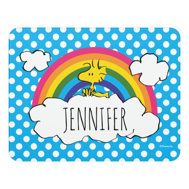 Personalized Peanuts Woodstock | Add Your Name Door Sign (Contemporary Front)