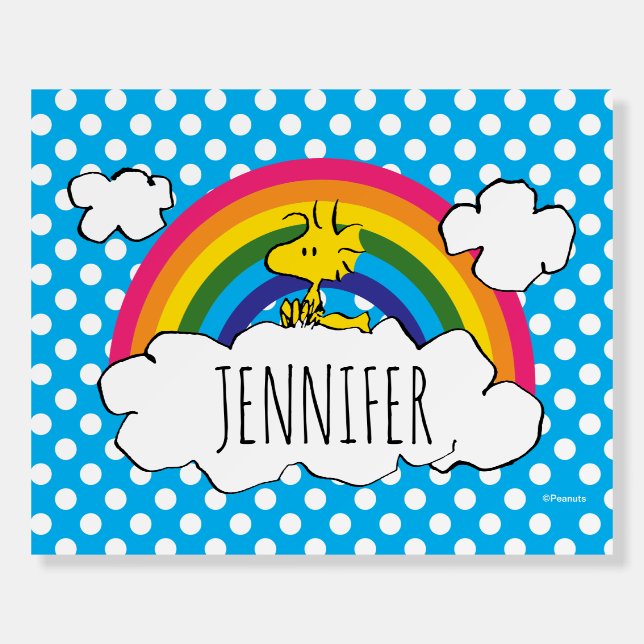 Personalized Peanuts Woodstock | Add Your Name Foam Board (Front)