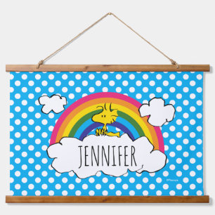 Personalized Peanuts Woodstock   Add Your Name Hanging Tapestry