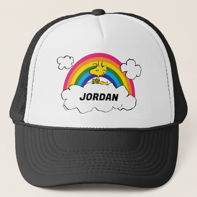 Personalized Peanuts Woodstock | Add Your Name Trucker Hat (Front)