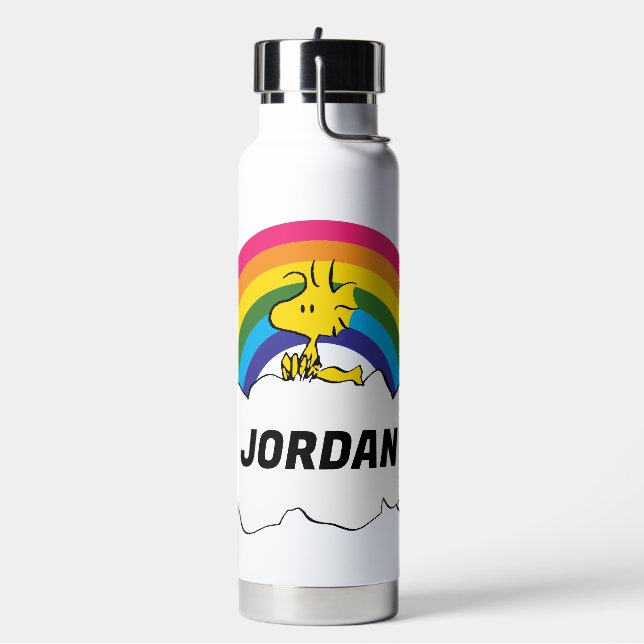 Personalized Peanuts Woodstock | Add Your Name Water Bottle (Left)