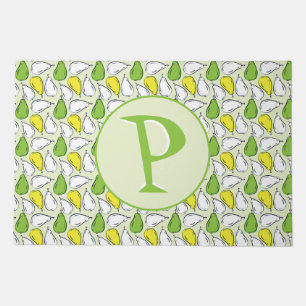 Personalized Pear Pattern Door Mat