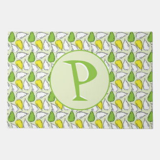 Personalized Pear Pattern Door Mat