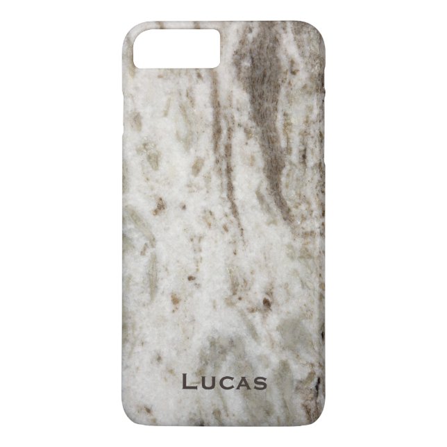 Personalized Pearl Granite iPhone 7 Plus Case (Back)