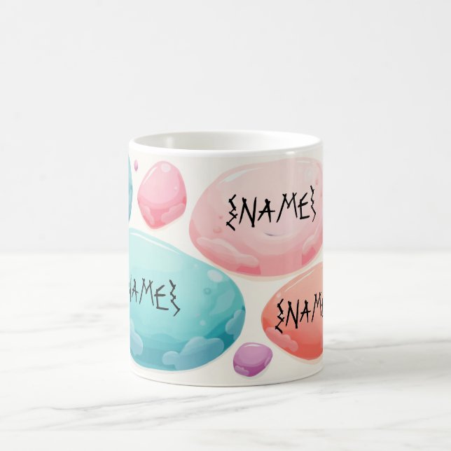 Personalized Pebble Design Coffee Mug (Center)