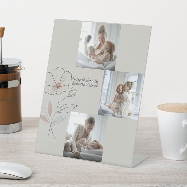 Personalized Pedestal Sign – Mother's Day Gift (In SItu)